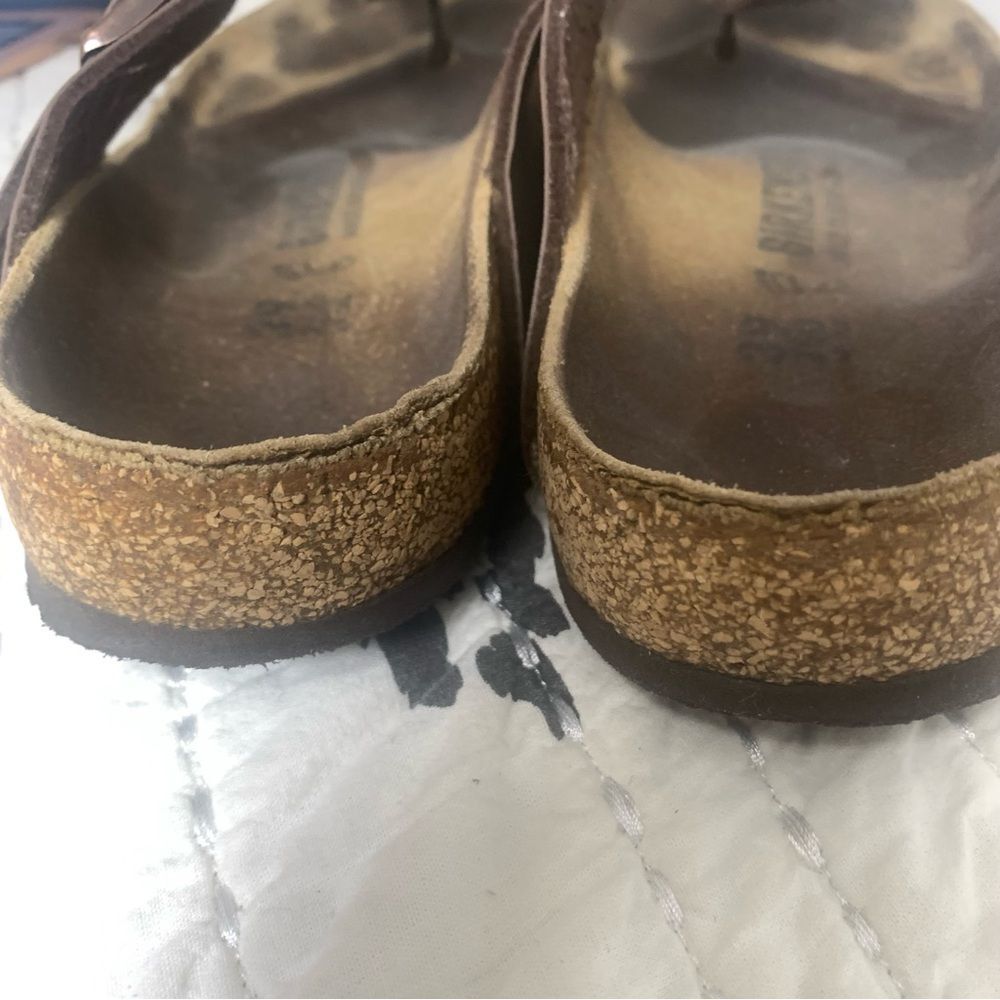 Birkenstock Gizeh Thong Sandals Sz 39 (US Women’s Size 8-8.5) Brown - Picture 3 of 11